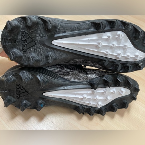 ADIDAS Freak X High MD Snakeskin Black Gray Print  Football Cleats Size 10 1/2 - Picture 4 of 6